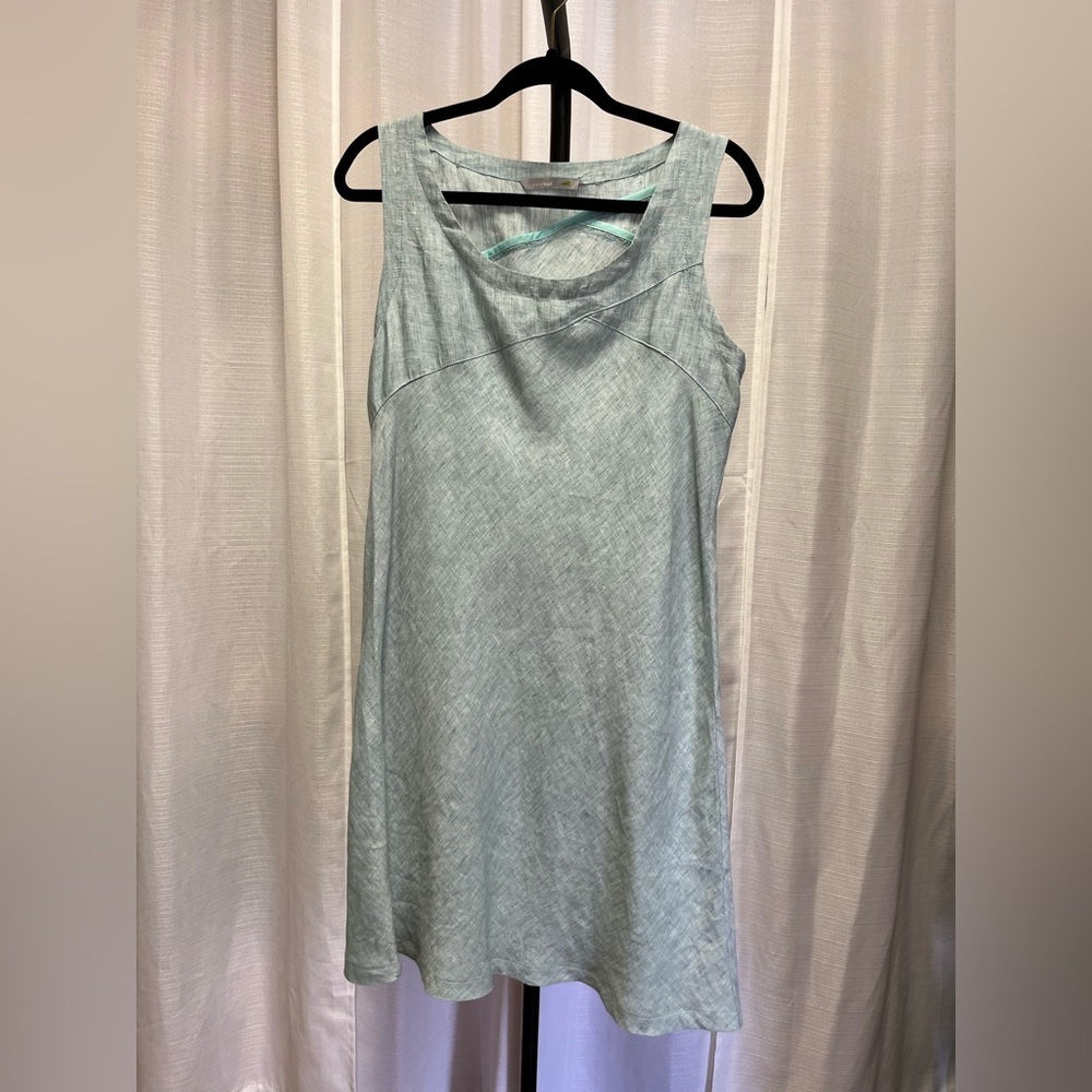 HORNY TOAD Sleeveless Linen Lithe Shift Sheath Dress  | size Medium